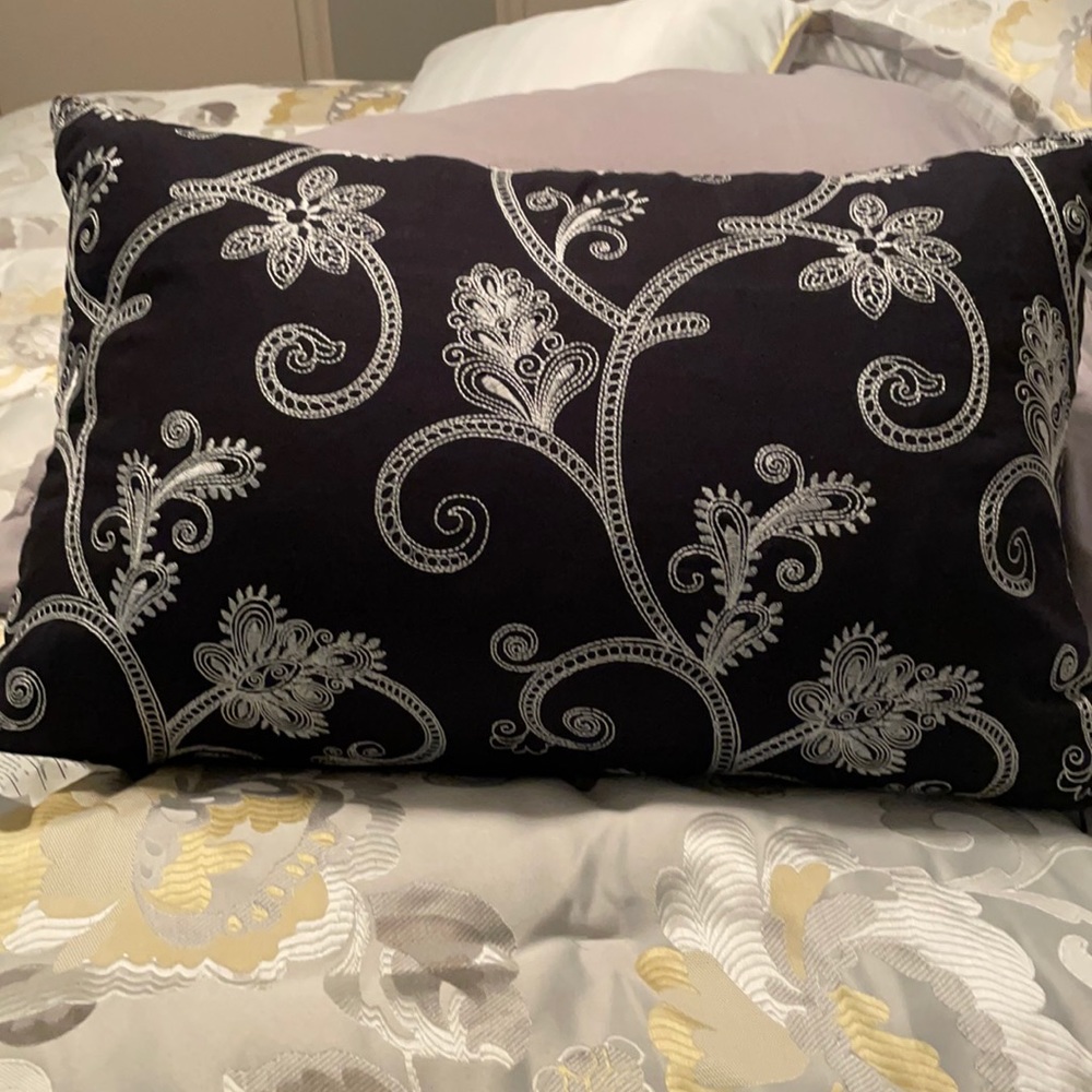 Embroidered Decorative Pillow